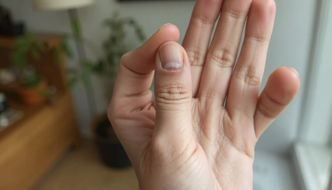 doigt gonflé et douloureux