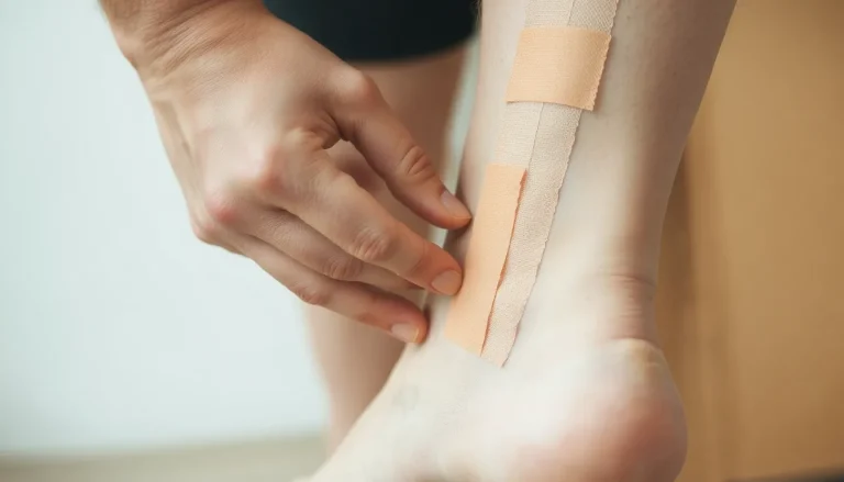 Pose de K-Tape sur le tendon d&rsquo;Achille : guide pas-à-pas et conseils